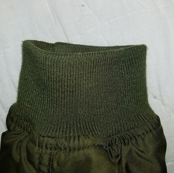 Topshop Green Bomber Jacket size 2 - Picture 6 of 7